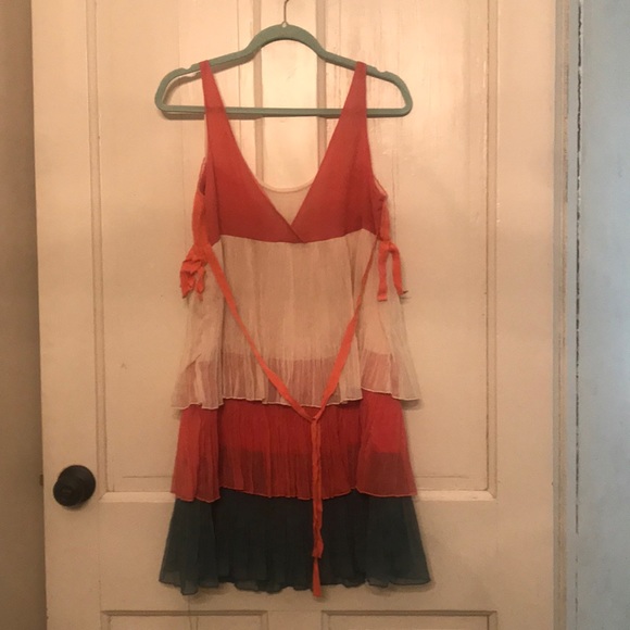 Multicolored ruffle dress - Picture 3 of 4